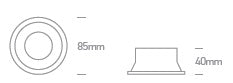 Rita 4 LED Spot, GU10, 50W, IP20, Fixed, alb