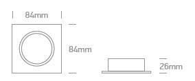 Saturn 3, 50W , MR16, GU10, 110-240V, IP20, Alu