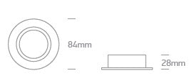 Saturn 1, 50W , MR16, GU10, 110-240V, IP20, aluminiu