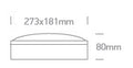 Teiko Oval , E27, 2x20W, IP54, alb
