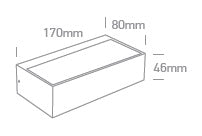 Mila LED 7W, 3000K, 400lm, IP65, 230V,antracit