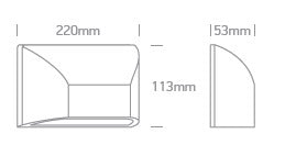 Sumi LED 6W, 3000K, 300lm, IP65, 230V,antracit