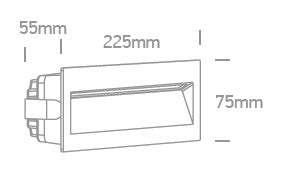 Moon S LED 6W, 3000K, 550lm, 100-240V, IP65,antracit