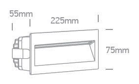 Moon S LED 6W, 3000K, 550lm, 100-240V, IP65, alb