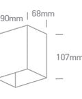 Dako I, Down LED 3W, 3000K, 200lm, IP54 ,antracit