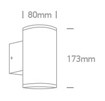 Rolo 3-WL, 2x35W, MR16, GU10, 100-240V, IP54,antracit