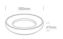 Laura LED 25W, 3000K, 1850lm, IP40, negru