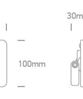 Senga LED 3 Floodlight 10W 230V 800lm 840 100° IP65 negru