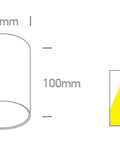 Boba ceiling luminaire 10W GU10 MR16 IP20 alb