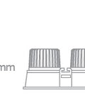 Cio LED Spot 2x7W 700mA 2x500lm 3000K 36° IP54 alb