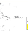 Still X wall light 40W E27 100-240V IP44 negru