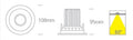 Bio LED Spot 12W 100-240V 940lm 3000K 60° IP20 alb