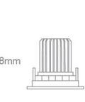 Dio LED Spot 12W 100-240V 940lm 3000K IP20 alb