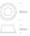 Rita 4 LED Spot, GU10, 50W, IP20, negru