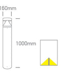 Polis LED, 20W,4000K,1600lm,Ra 80,230W,IP65,anthracite