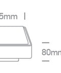 Watto LED plafoniera 15W 230V 1000lm 3000K IP65 kit 3h gri