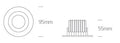 Ban LED 7W 230V 560lm 4000K 60° IP20 alb