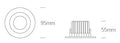 Ban LED 7W 230V 560lm 3000K 60° IP20 alb