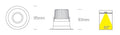 Zao LED Spot 7W 230V 560lm 3000K 60° IP20 alb
