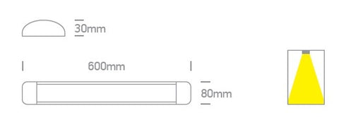 Luke LED 20W 230V 1700lm 3000K IP20 alb