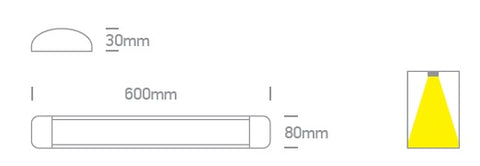 Luke LED 20W 230V 1800lm 4000K IP20 alb