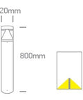 Polis LED 12W,3000K,1000lm,Ra 80,230W,IP65,anthracite