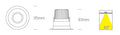 Zao LED Spot 7W 230V 560lm 3000K 60° IP20 negru