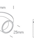 Rigel Long LED 3W 3000K 280lm 350mA 36° IP20 alb dimabil