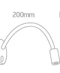 Swan LED 3W, 3000K, 160lm, IP20, 100-240V, 36°, negru