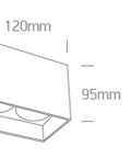 Altair 2SQ 2x10W GU10 MR16 110-240V IP20 alb