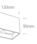 Altair 2SQ 2x10W GU10 MR16 110-240V IP20 negru