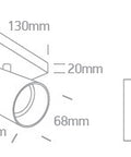 Acrux 10W GU10 MR16 110-240V IP20 negru