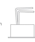 Rigel RD LED 12W 3000K 1100lm 350mA 36° IP20 alb dimabil
