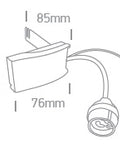 GU10 Sockel mit Halter und Verbindungsstecker