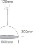 Dela 3, Pendant luminaire, 25W, E27, 100-240V, IP20, alb