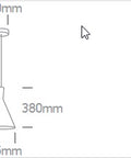 Cil suspendat Iga LED, 12W,100-240V, IP20,negru