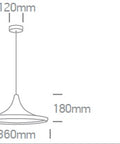 Cil suspendat Lise LED, 12W, 100-240V, IP20,negru
