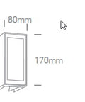 Atla LED, 9W,600lm, 3000K, 230V, IP54, alb
