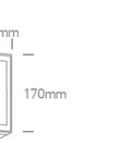 Atla LED, 9W,600lm, 3000K, 230V, IP54,antracit