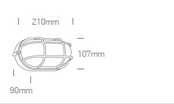 Kello 2 LED, 10W, 600lm, 3000K, 230V, IP54, negru