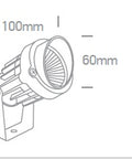 Gardo LED, 6W, 380lm, 3000K, 230V, IP65, 40°, negru