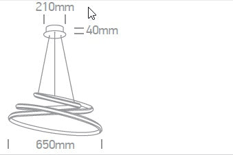 Terry-M LED, 45W, 2700lm, 3000K, 230V, IP20, alb