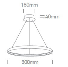 Muzo LED, 19W, 1000lm, 3000K, 230V, IP20,negru