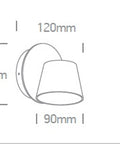 Sia LED, 2x6W, 2x500lm, 3000K, 230V, IP20, alb
