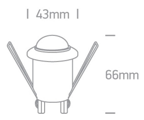 Motion sensor, 200W LED, 230V, IP20, 360°, max. 6m, alb