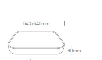 Sina SQ LED, 62W, 3600lm, 3000K, 230V, IP20, 120°, alb