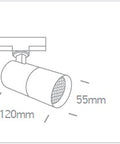 Tony Spot LED, 10W, GU10, MR16, 100-240V, IP20, negru