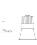 Sunny-S LED, 5W, 300lm, 3000K, 230V, IP20, 24°, negru