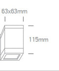 Cube 1-WL LED, 35W, MR16, GU10, 100-240V, IP54, negru