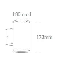 Rolo 3-WL LED, 2x35W, MR16, GU10, 100-240V, IP54, negru